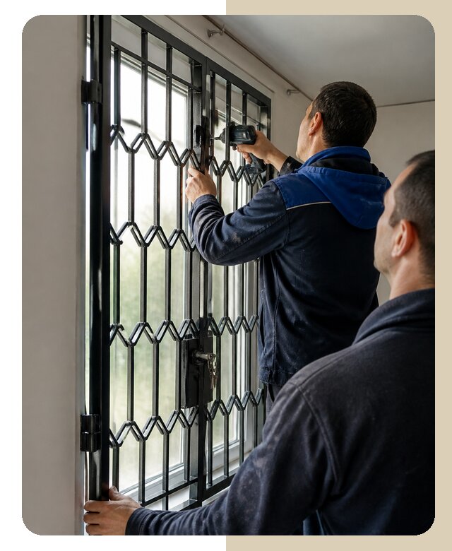 Установка распашных решеток в Калининграде цена от 6577 р. | ДвериЛегко-Клн