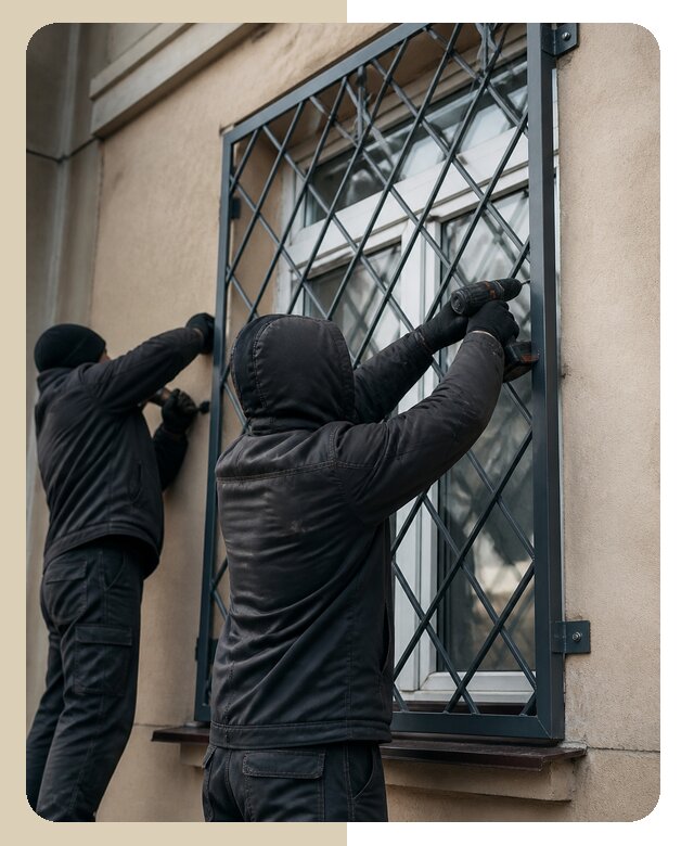 Установка антивандальных решеток на окна в Калининграде
